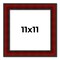 Square Weathered Red Picture Frame - UV Acrylic, Foam Board Backing, Hanging Hardware